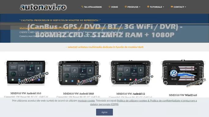 AUTONAVI.RO - Navigatie Multimedia GPS Dedicata - VW Skoda Seat Opel Ford Audi Mercedes BMW