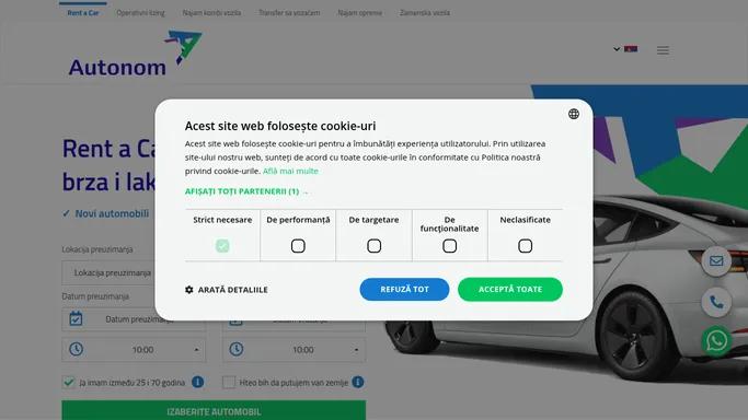 Iznajmite vozilo u Rumuniji i Mađarskoj | Autonom.rs