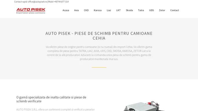 Piese camioane Cehia, TATRA, LIAZ, AVIA, UDS, CKD, SKODA, KAROSA, ZETOR, import piese camioane Cehia, transport marfuri si tractari