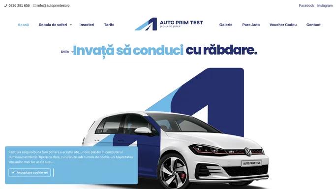 Scoala de Soferi Iasi cu rezultate - Auto Prim Test