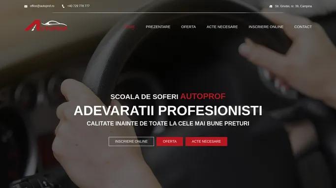 AutoProf - Scoala de soferi Campina