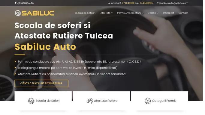 Scoala de soferi Tulcea - Atestate Rutiere Tulcea - Sabiluc Auto