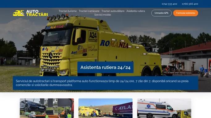 AutoTractari.ro: tractari masini si camioane, asistenta non stop