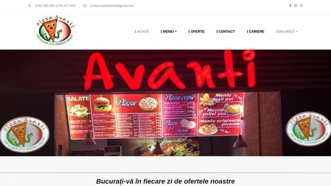 Avanti Pizza - Comanda Pizza Botosani