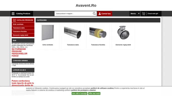 Magazin online tubulatura ventilatie industriala - AvaVent.ro