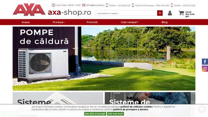 Axa-Shop.Ro - Magazin online de instalatii termice