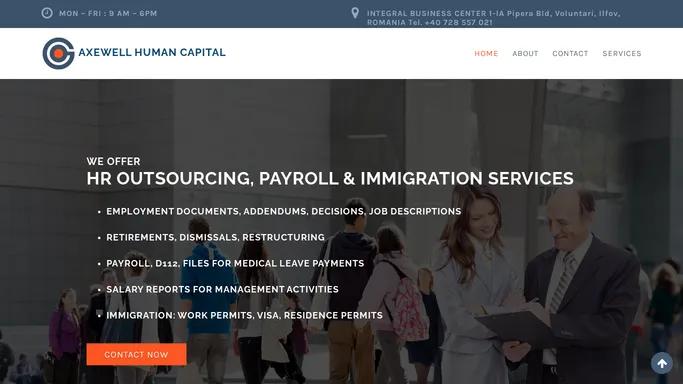 AXEWELL HUMAN CAPITAL – HR Outsourcing, Payroll and Immigration Services