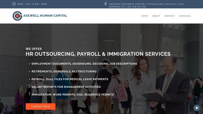 AXEWELL HUMAN CAPITAL – HR Outsourcing, Payroll and Immigration Services