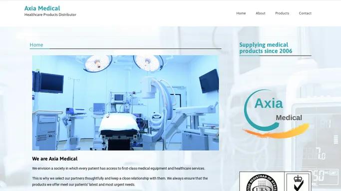 Axia Medical – Healthcare Products Distributor
