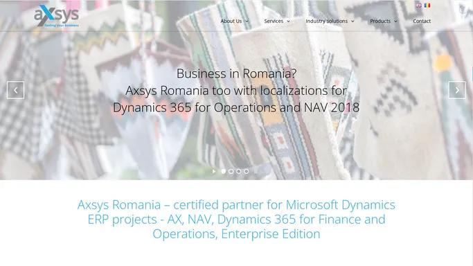 Microsoft Dynamics AX Romania partner - retail/distribution/services AX