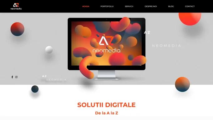 AZneomedia | Creare site de prezentare | Web design Bacau