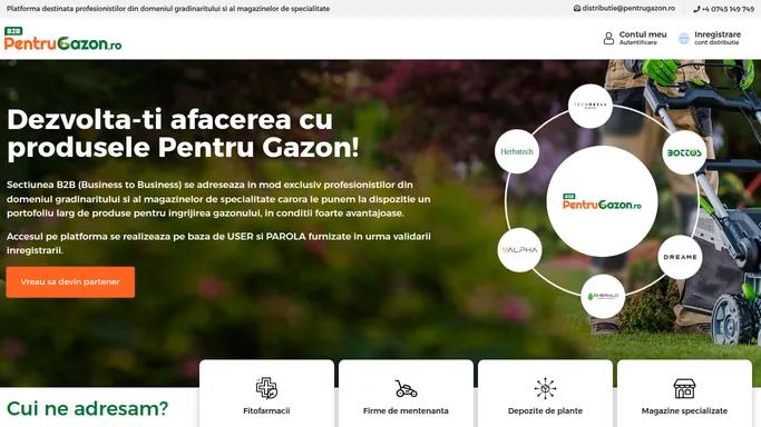 Distributie produse pentru gazon si firme de peisagistica, distributie ingrasamant si seminte de gazon