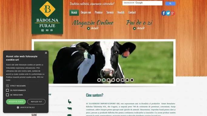 Furaje si concentrate pentru animale | Babolna