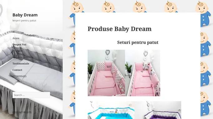 Baby Dream – lenjerii pentru patut