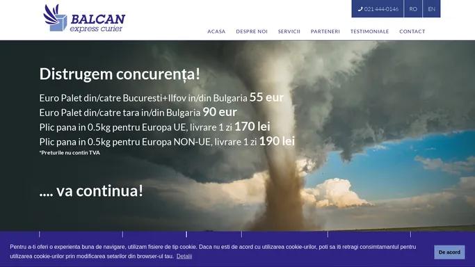 Acasa - Balcan Express Curier - Curierat Bulgaria, Grecia, Macedonia, Curierat international, Curierat national