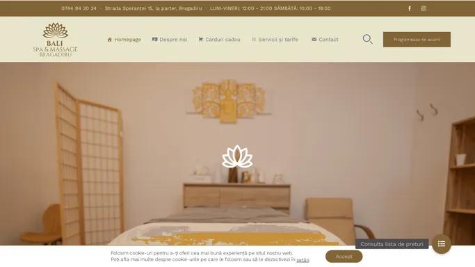 Homepage - Bali Spa & Massage