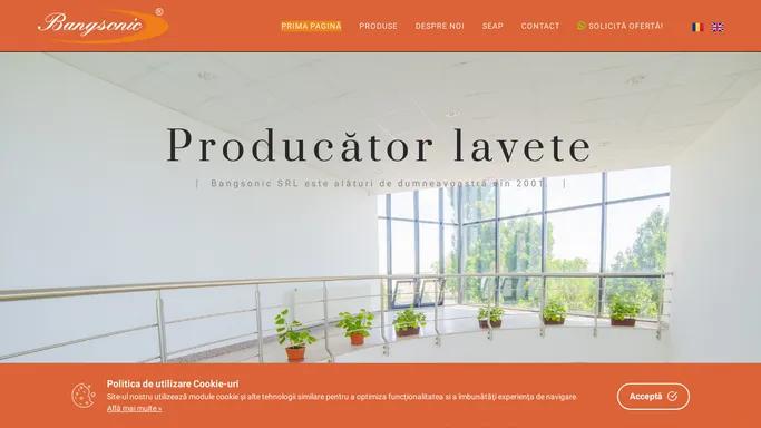 Producator de lavete profesionale - Bangsonic