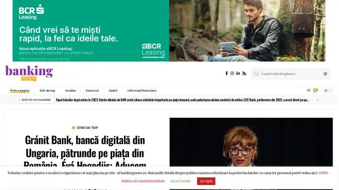 Stiri Bancare - BankingNews.ro