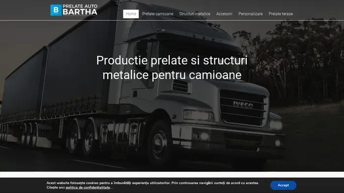 Productie prelate camioane si structuri metalice camioane