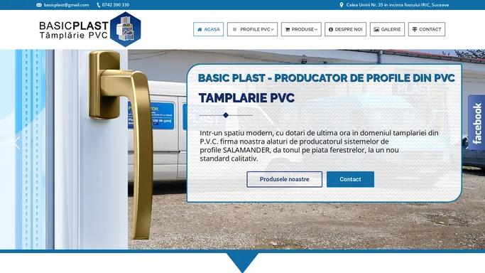 Tamplarie PVC Suceava | Usi termopan | Geamuri termopan | Basic Plast