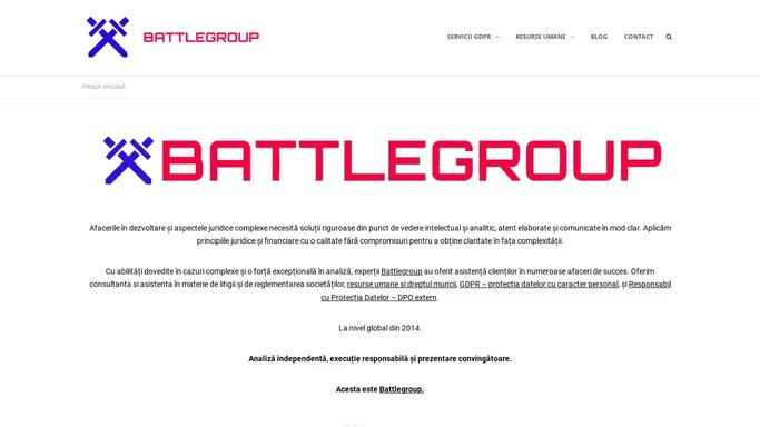 Battlegroup - Servicii de conformitate GDPR