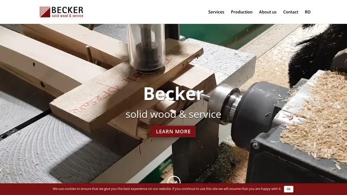 Becker - Solid Wood & Service