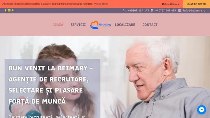 Beimary – Agentie de recrutare, selectare si plasare forta de munca – Ingrijire varstnici la domiciliu 24h/24