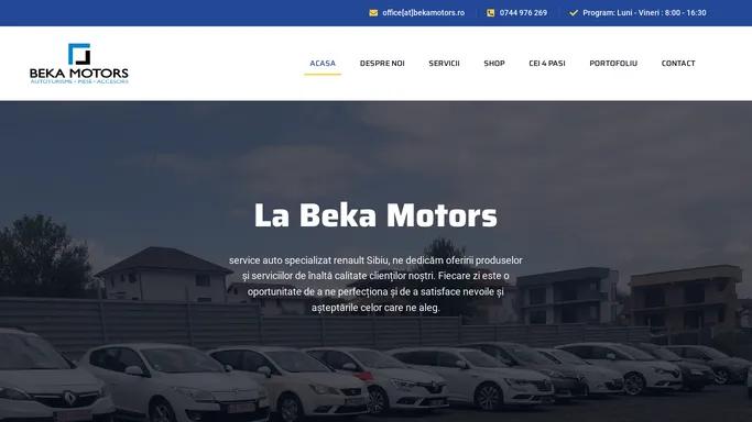 Beka-motors – "Experienta auto de incredere si profesionala"