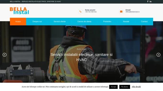 Servicii instalatii electrice, sanitare si HVAC - Bella Instal