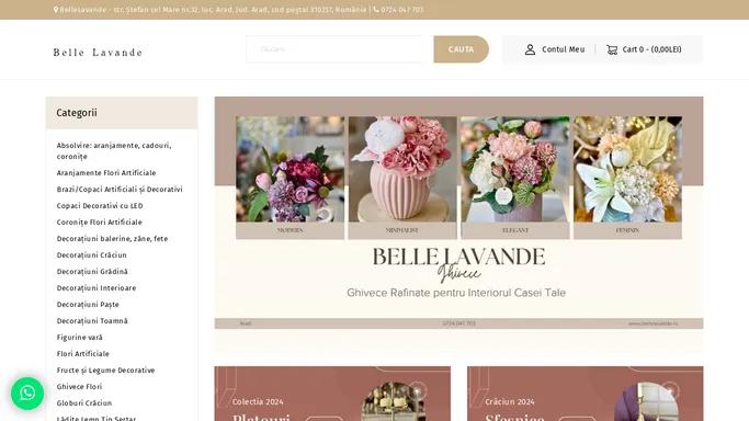 Belle Lavande - Aranjamente florale artificiale, decoratiuni si cadouri