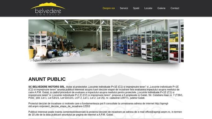 Belvedere Logistic - Acasa