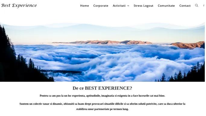 best-experience.ro – Events, Adventure, Stress LogOut