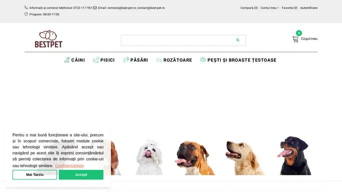 Pet Shop - Mancare pentru Animale de Companie | Farmacie Veterinara | Hrana si Accesorii Caini, Pisici, Pasari, Rozatoare