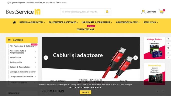 O gama de peste 16000 produse IT printere si componente laptop