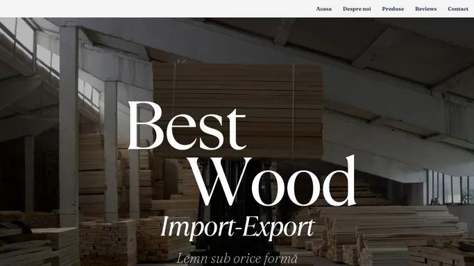 Best Wood Import-Export