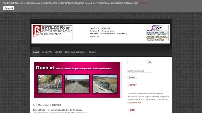 Beta-cops SRL, societate de proiectare in constructii