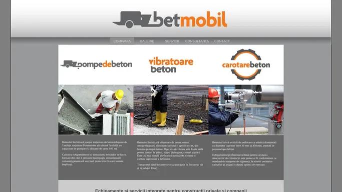 BetMobil - Servicii pompare, vibrare si carotare beton