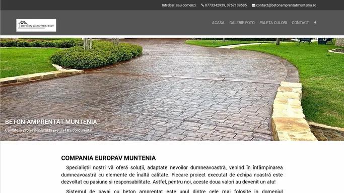 Beton amprentat Muntenia | Preturi beton amprentat - pavaj