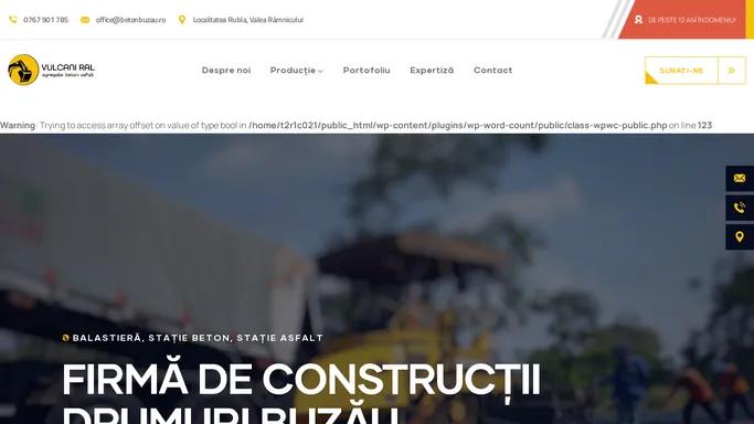 Firma Constructii Drumuri, Balastiera, Beton, Asfalt Buzau