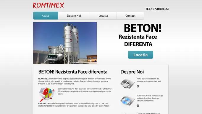 Statie de beton Romtimex Slatina