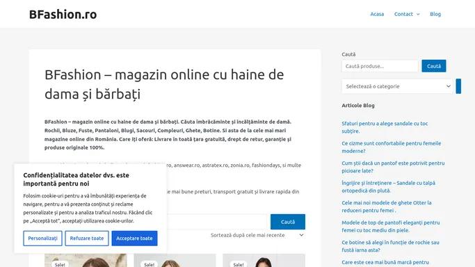 BFashion - magazin online cu haine de dama si barbati