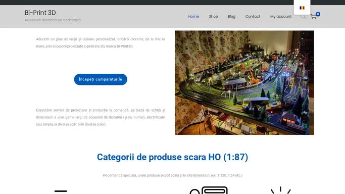 Bi-Print 3D – Accesorii diorama pe comanda