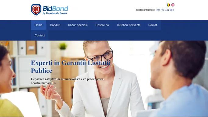 BidBond – BROKER DE ASIGURARE