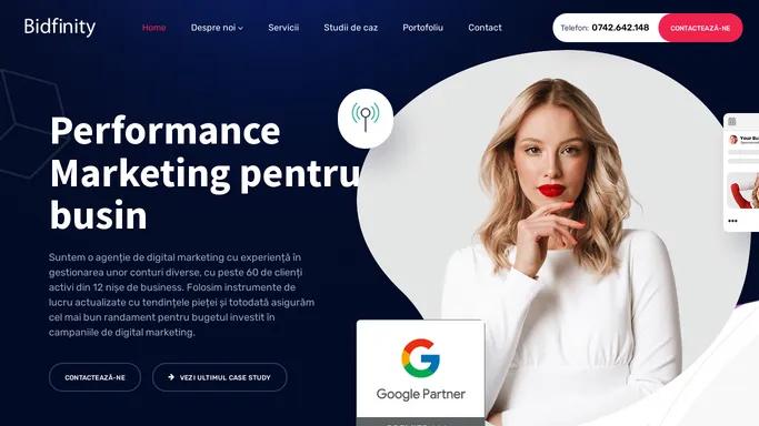 Bidfinity - Agentie Performance Digital Marketing