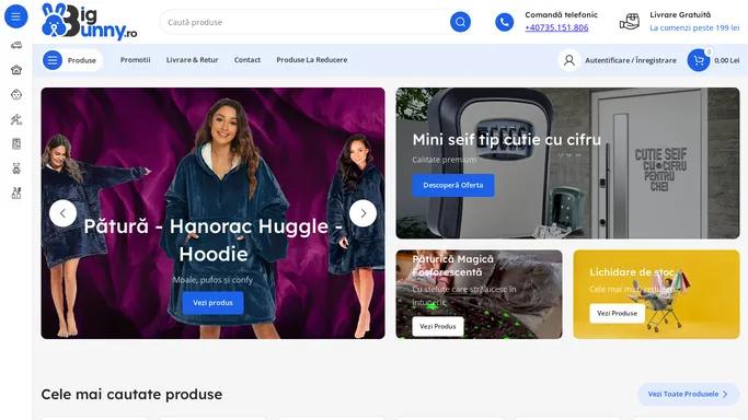 BigBunny.ro – Produse pentru casa si hobby-uri care aduc zambetul pe fata ta.