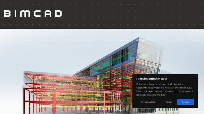 Bimcad Romania | Scanare 3D Cladiri | Planuri | Sectiuni | Relevee