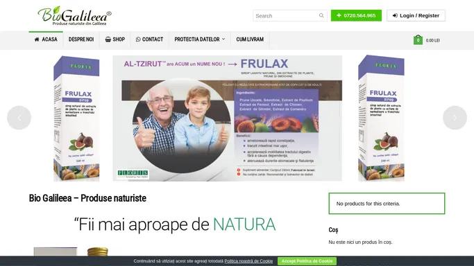 Biogalileea – Produse naturiste din Galileea