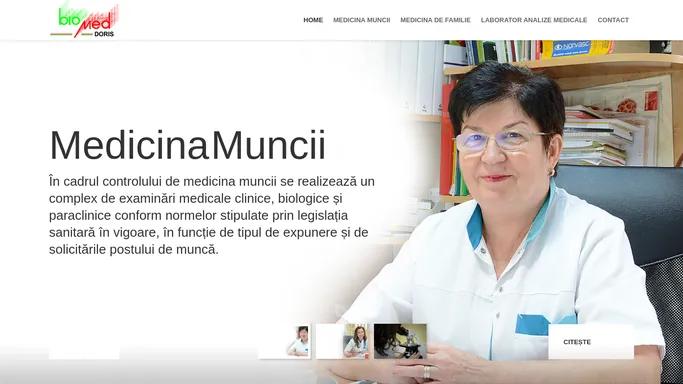 Medicina muncii. Medicina familie. Laborator analize. Biomed Doris Simeria