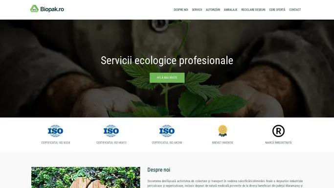 Biopak | Servicii ecologice profesionale