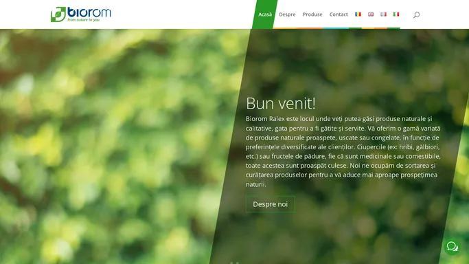 Biorom Ralex | From nature to you!